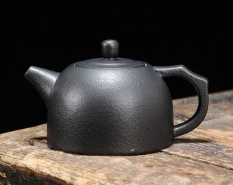 Ceramic Teapot Black Pottery Chinese Teapot