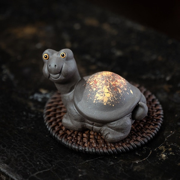 Purple Clay Tea Pet Turtle Tea Accessories