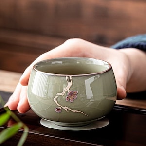 Tasse à thé en céramique, tasse chinoise de kung-fu