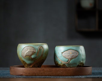 Taza para parejas Taza de té de cerámica Taza de kung fu chino