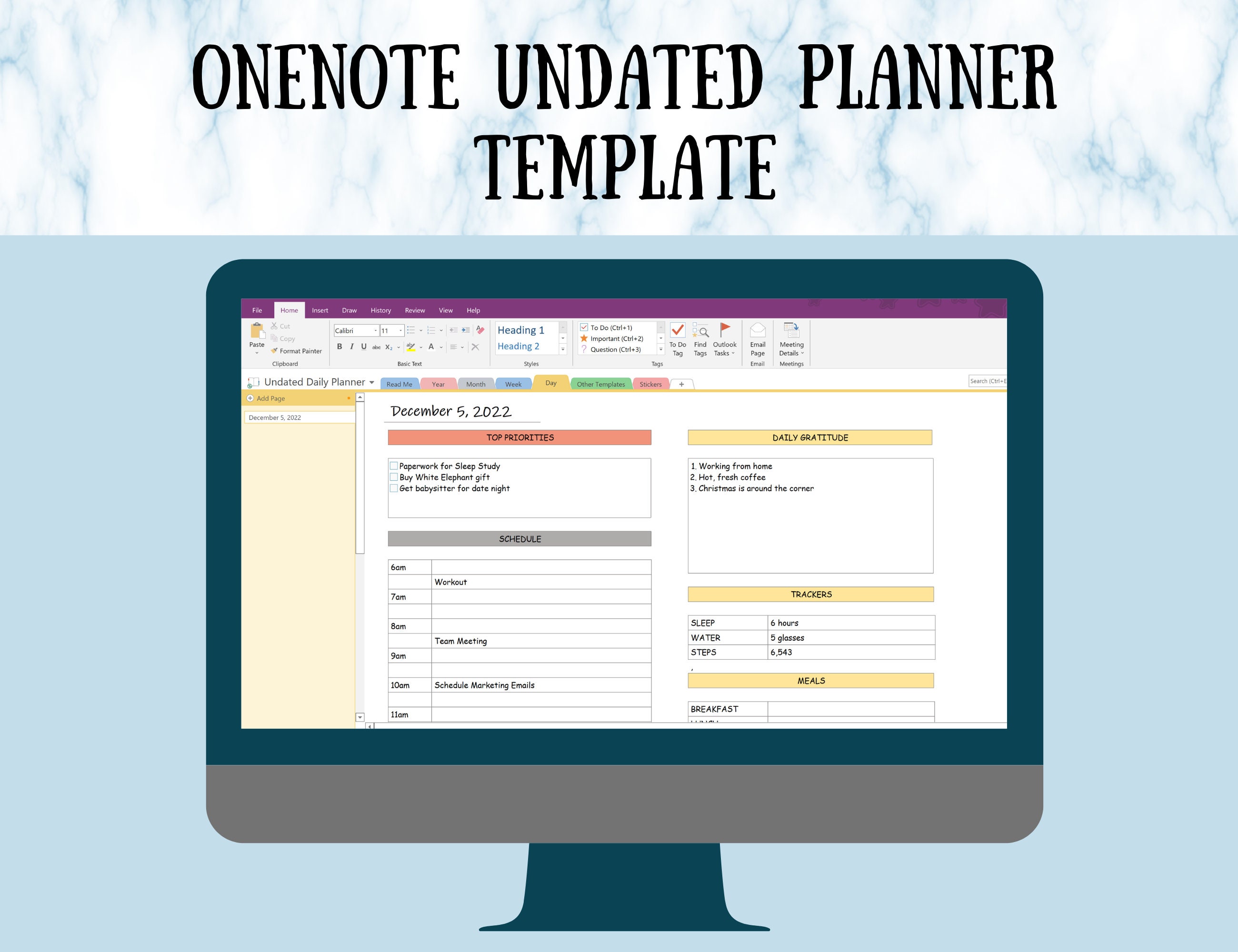 Onenote Templates Programming My Onenote Planer Templates | Download Free OneNote Templates – LICMM