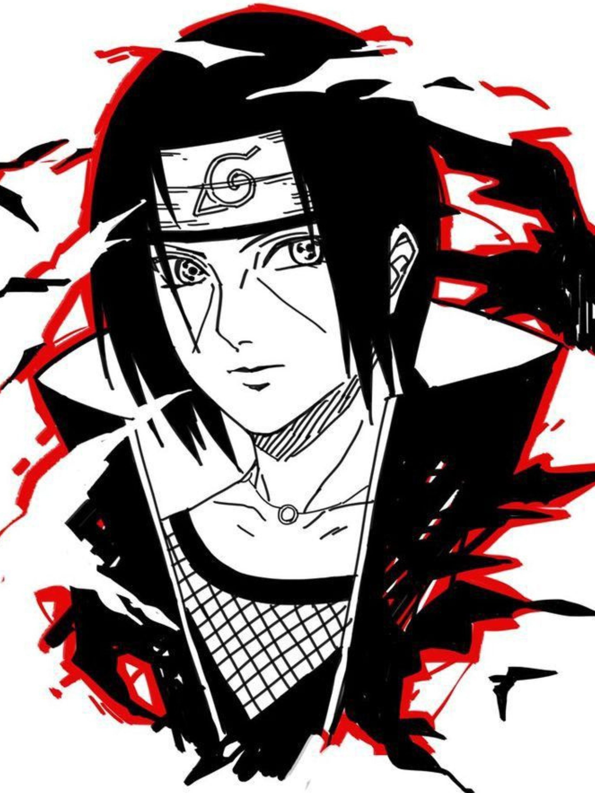 Itachi Drawing - Etsy Denmark