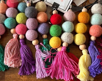 Felted Wool Ball Car Vent Oil Diffusers