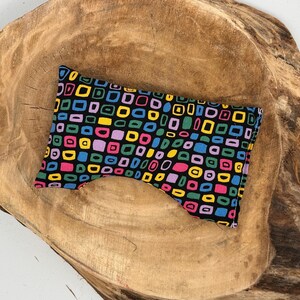 Lavender Weighted Eye Pillow: Hot/Cold Therapy Sleep Mask groovy geometrics