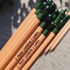 Penna con semi, bomboniere di buon Natale, regalo di Natale, regalo di felice anno nuovo, matita a forma di fiore, matite personalizzate, capodanno, penna stampata, solo penna