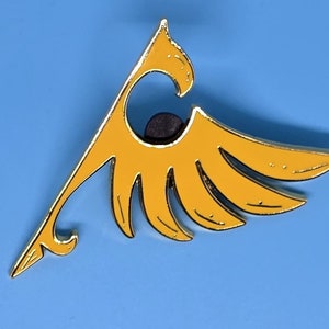 Umineko One Winged Eagle Gold Enamel Pin