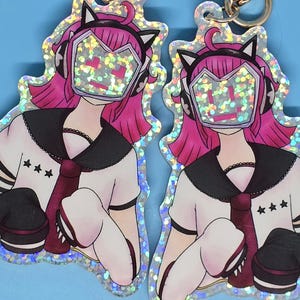 Porte-clés holographique recto-verso Rina Tennouji Nijigasaki Love Live