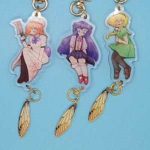 Higurashi When They Cry Cicada Keychains