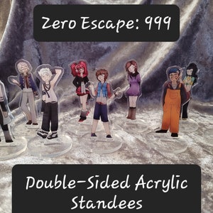 Zero Escape 999 Full Cast Double-Sided Acrylic Standee Figures