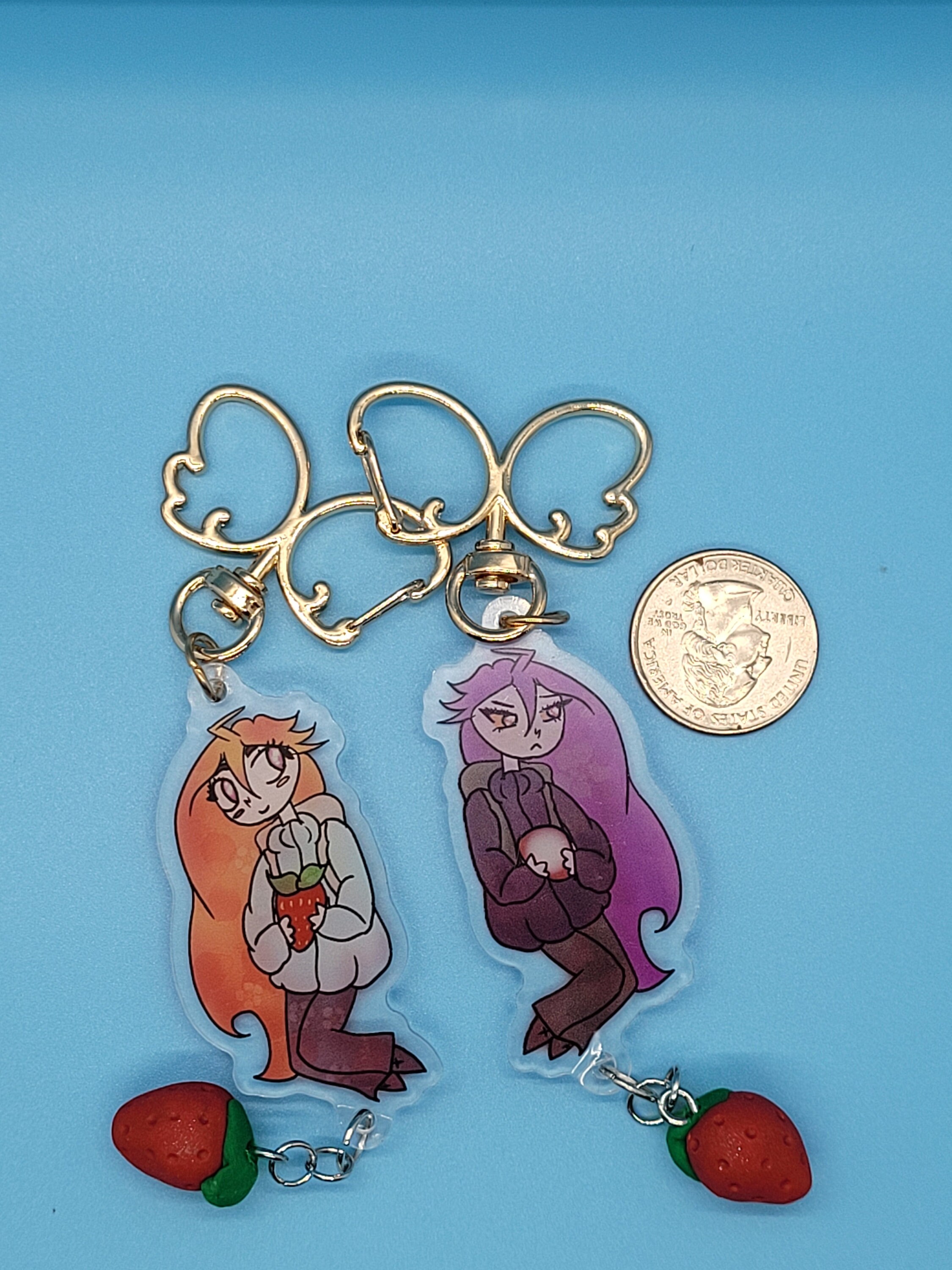 Celeste Madeline and Badeline Keychain : Double-sided Acrylic