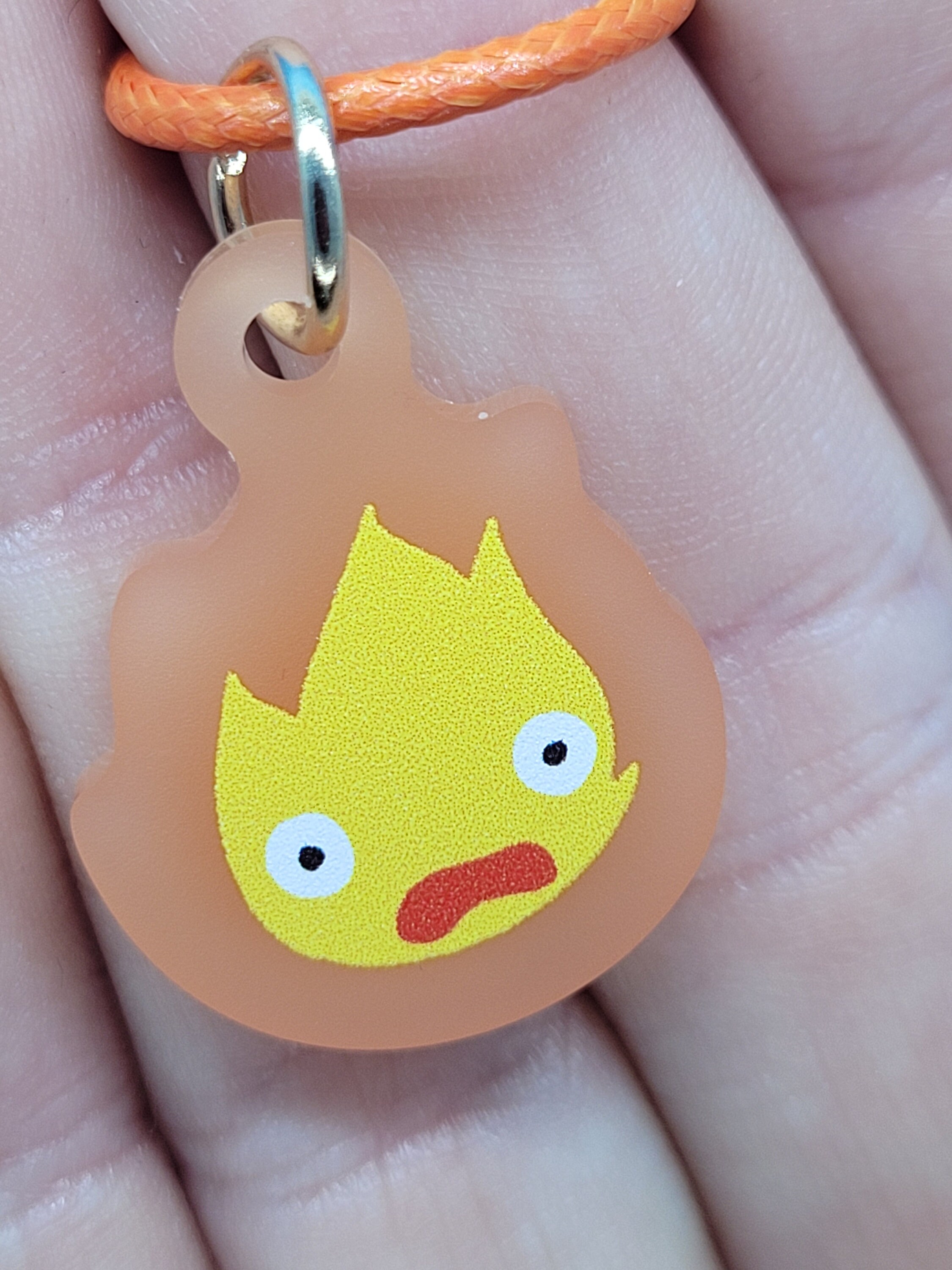 ハウルの動く城 フロストアクリル カルシファー ダングルイヤリング + 