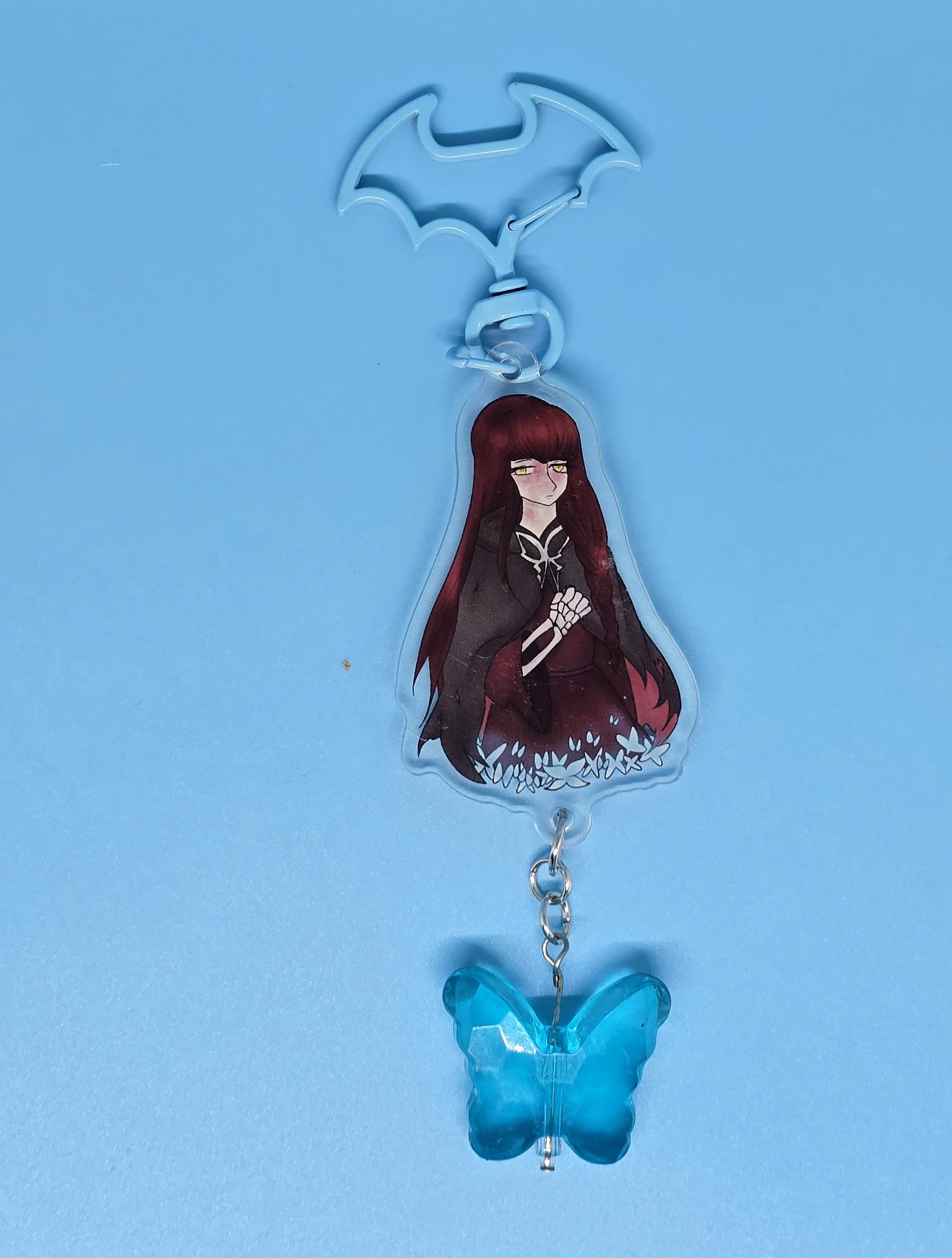ファタモルガーナの館 蝶のチャーム付きアクリルキーホルダー - Etsy 日本