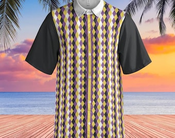 Nonbinary Pride Button-Up Shirt