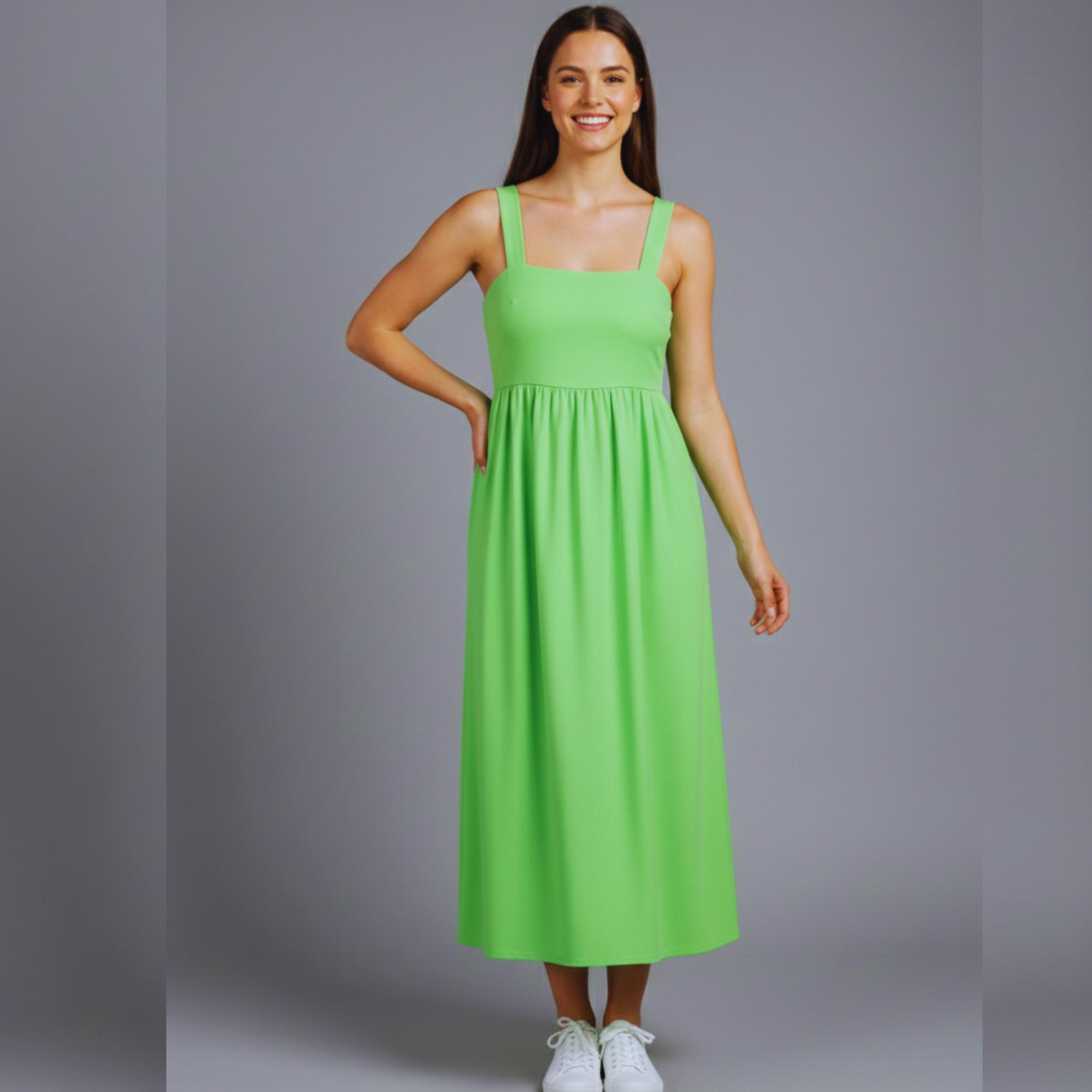 Square Neck Midi Dress Sewing Pattern | Women's Summer Dress XS4XL | Easy  Beginner Friendly PDF Pattern - Etsy