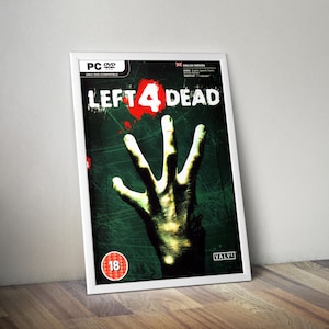Left 4 Dead Okładka | Plakat z grami | Grafika z grami | Dekoracja do gier | Plakat z grami wideo | Prezent dla graczy | Wydruk z grami wideo | Wydruk z grami