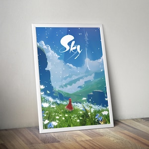Sky Children of the Light Artwork |  Gaming Poster | Gaming Artwork | Gaming Decor | Video Game Poster | Gaming Gift | Video Game Print