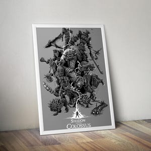 Shadow of the Colossus | Gaming Poster | Gaming Artwork | Gaming Decor | Video Game Poster | Gaming Gift | Video Game Print | Gaming Prints