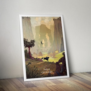 Shadow of the Colossus / Póster de videojuegos / Ilustración de videojuegos / Decoración de videojuegos / Póster de videojuegos / Regalo de videojuegos / Impresión de videojuegos / Impresiones de videojuegos