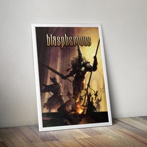Blasphemous Artwork | Gaming Poster | Gaming Artwork | Gaming Decor | Video Game Poster | Gaming Gift | Video Game Print | Wall Art
