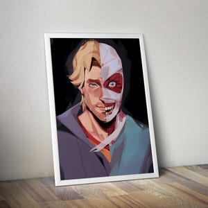 Curly Art | Mouthwashing Artwork | Gaming Poster | Gaming Artwork | Gaming Decor | Video Game Poster | Gaming Gift | Video Game Print |