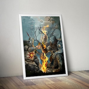 Dark Souls Artwork | Gaming Poster | Gaming Artwork | Gaming Decor | Video Game Poster | Gaming Gift | Video Game Print | Soulslike Gift