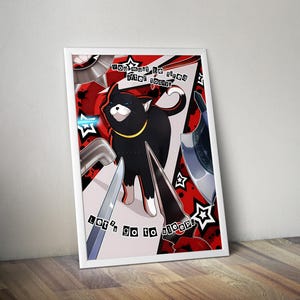 Persona 5 Artwork 3 Cat | Gaming Poster | Gaming Artwork | Gaming Decor | Video Game Poster | Gaming Gift | Video Game Gifts | Gaming Prints