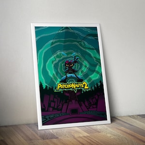 Psychonauts 2 Cover Art | Gaming Poster Art | Gaming Artwork | Gaming Decor | Video Game Poster | Gaming Gift | Video Game Gifts |