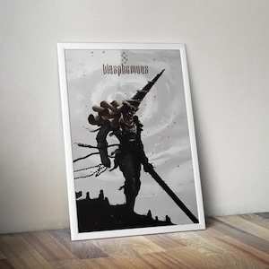 Penitent One | Blasphemous | Gaming Poster | Gaming Artwork | Gaming Decor | Video Game Poster | Gaming Gift | Video Game Print | Wall Art