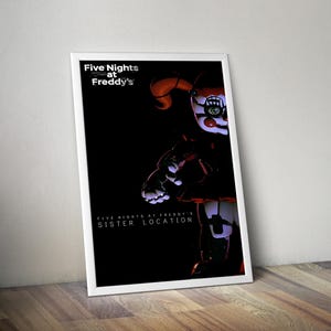 Five Nights at Freddy&#39;s Sisters Location Poster | Gaming Poster | Gaming Artwork | Gaming Decor | Video Game Poster | Video Game Print |