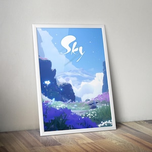 Sky Children of the Light Artwork |  Gaming Poster | Gaming Artwork | Gaming Decor | Video Game Poster | Gaming Gift | Video Game Print