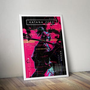 Katana Zero Artwork 2 | Gaming Poster | Gaming Artwork | Gaming Decor | Video Game Poster | Gaming Gift | Video Game Print | Gaming Prints