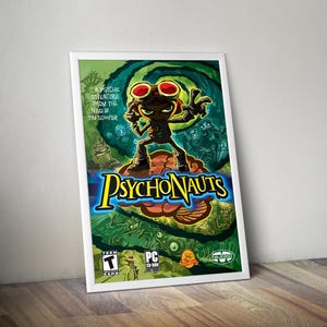 Psychonauts Cover Art | Gaming Poster Art | Gaming Artwork | Gaming Decor | Video Game Poster | Gaming Gift | Video Game Gifts |