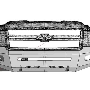 2011-2014 Chevy CNC-DXF Front Bumper File 2500-3500