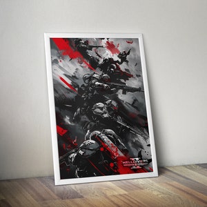 oeuvre d'art Helldivers 2 de Zazzle.be Liste d'envies Vous avez des idées ? Poster du jeu indépendant | Poster de jeu vidéo | Couleur HD | affiche du jeu | Poster mural | Affiche imprimée | Cadeau de jeu