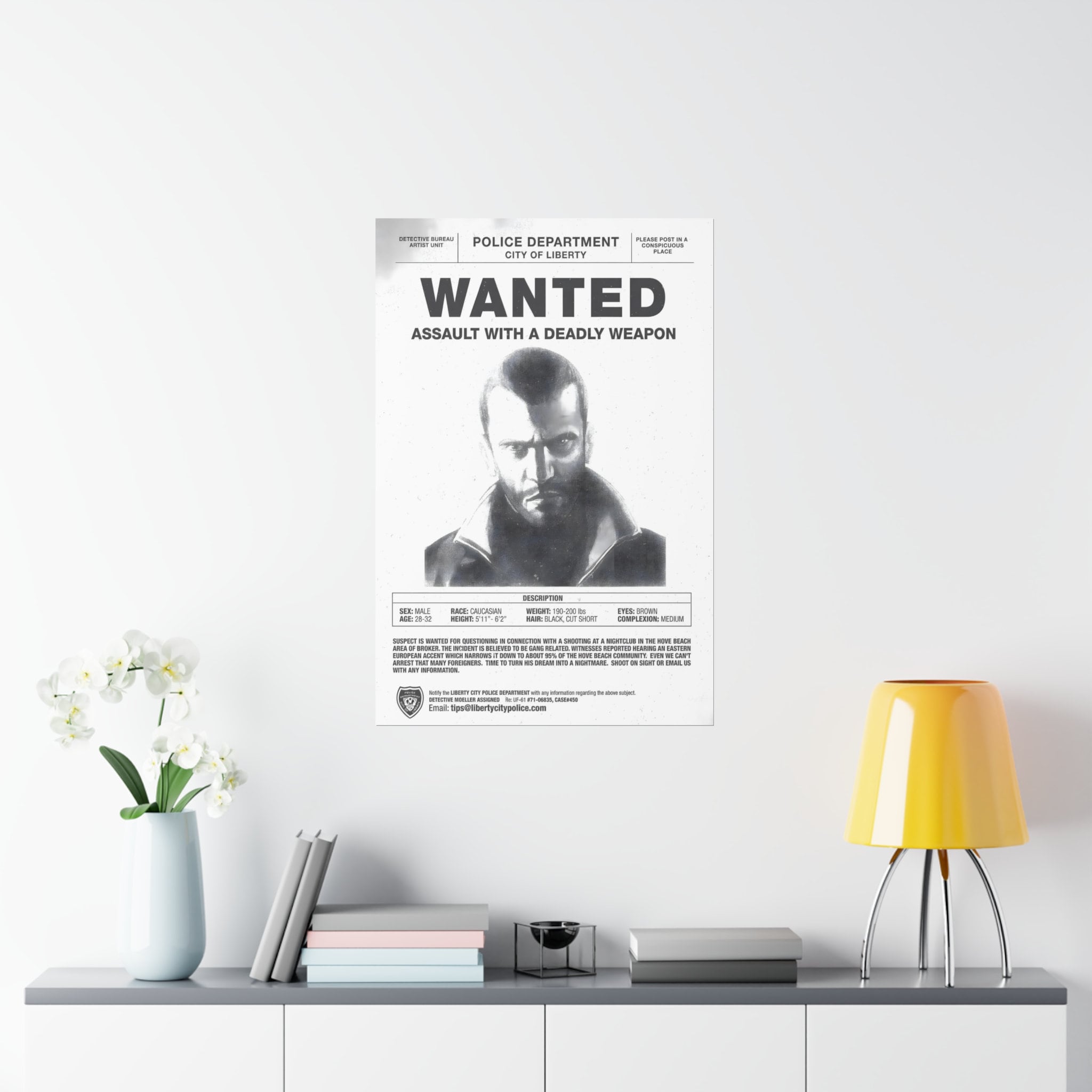 Niko Bellic Wanted Poster in GTA 5! #gta5 #gta #gaming #fyp #edit