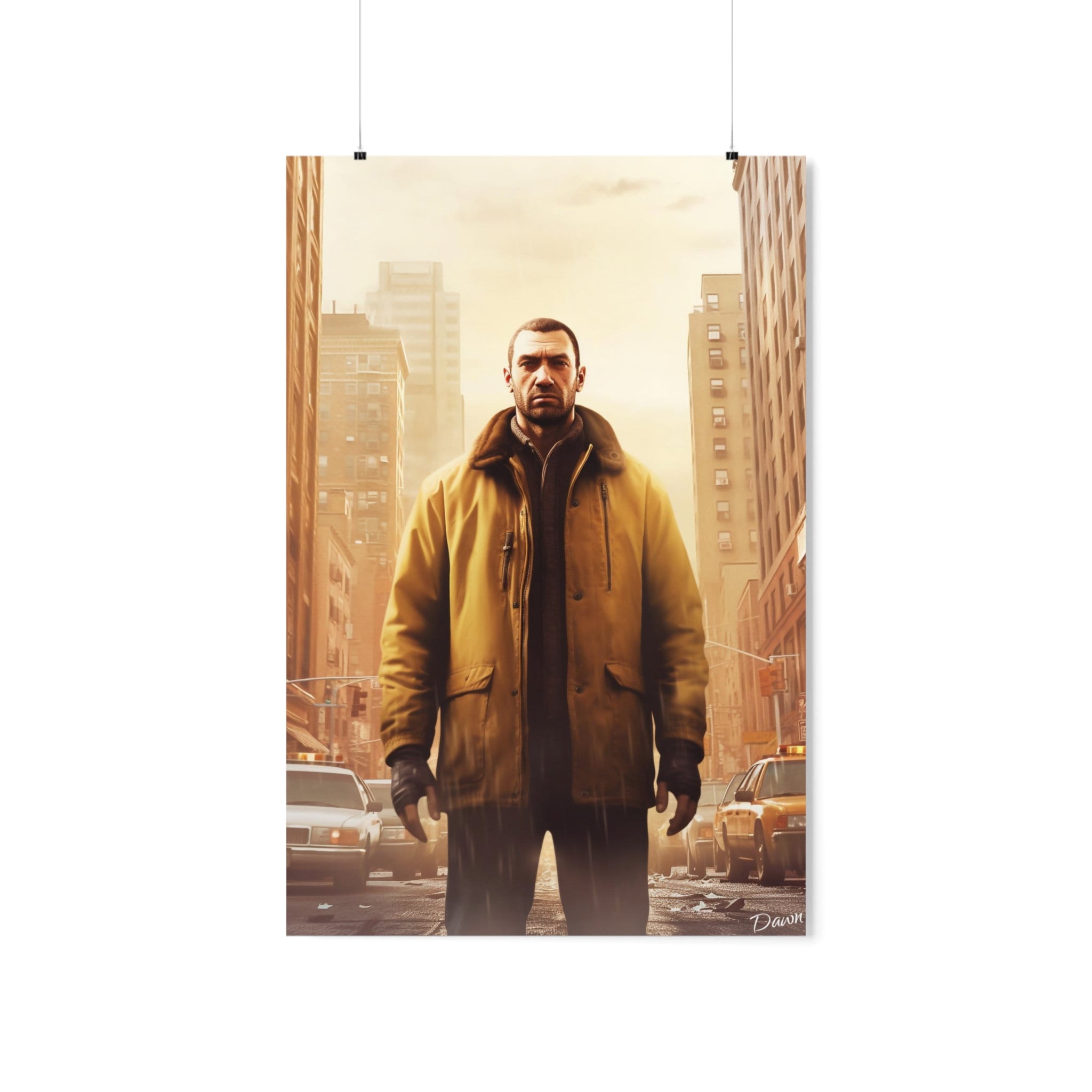 Quadro Decorativo Niko Gta 4 Poster