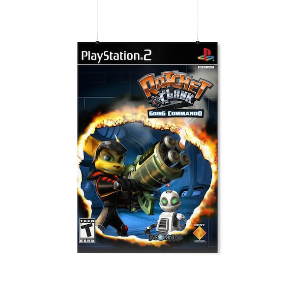 Ratchet and Clank: Going Commando | Gaming Poster | HD Color | Game Poster | Wall Poster | Printed Poster | Gaming Poster Gift