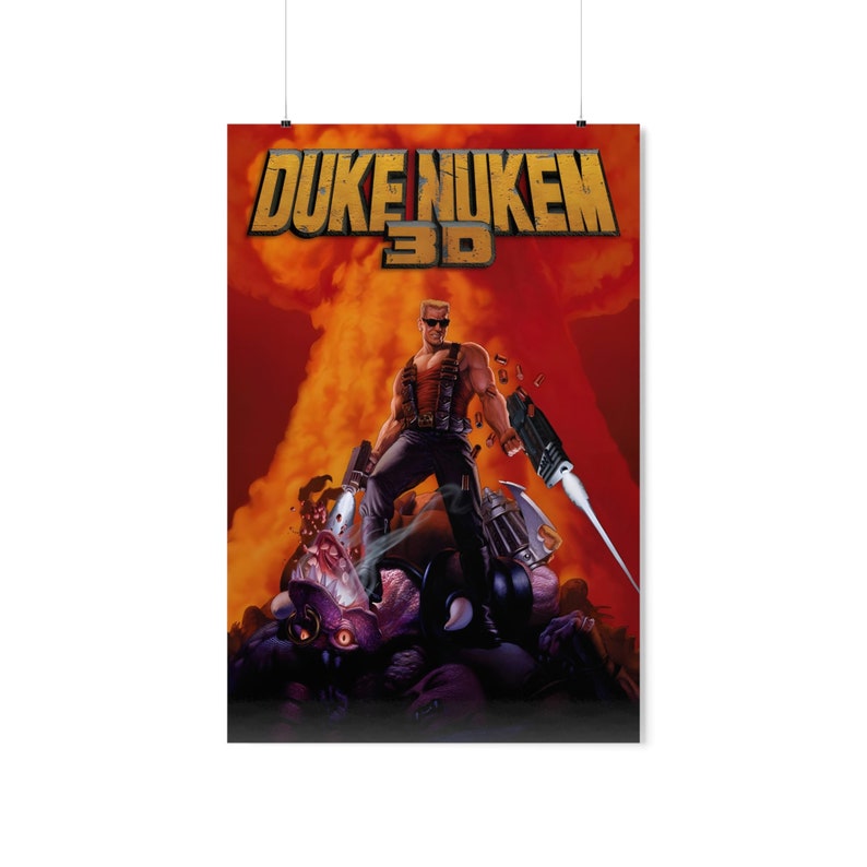Duke Nukem 3D Gaming Poster HD Color Game Poster Wall - Etsy