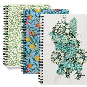 William Morris Notizbuch | Kunsthandwerk Zeitschrift | A4, A5, Liniert, Millimeterpapier