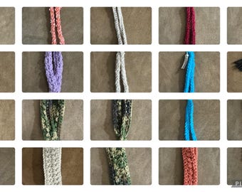 Handmade Crochet Wristlet Keychains