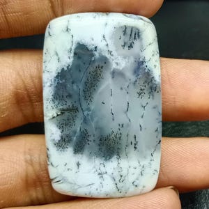 Natural Dendritic Opal Cabochon – Rectangle Shape for Jewelry Making