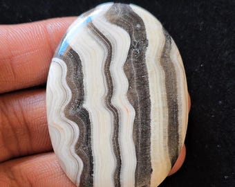 Zebra Calcite Oval  gemstone | Loose Gemstone | Wholesale Zebra Calcite | Pandent - Nacklace - DIY Craft - Healing crystal for Jewelry