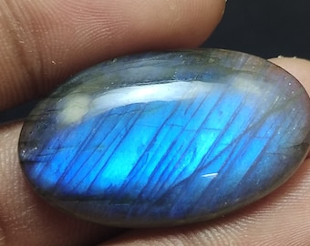 Top Quality Blue Labradorite Oval Shape Cabochon, Natural Blue Fire Labradorite Stone Size = 33x20x6MM Blue Color Stone Jewelry Making.!!289