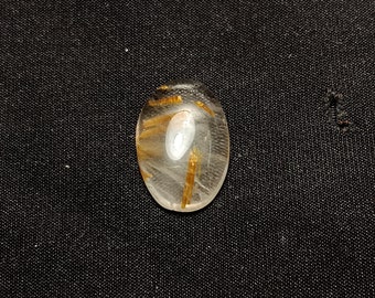 100% Natural Golden rutile quartz, oval size - 16x10x5mm, wholesale price Market stones, jewelry making stone, 6.85ct.!!