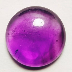 Cabochon rond lisse améthyste 100 % naturelle, pierre précieuse en vrac, améthyste ronde pour la fabrication de bijoux, cadeau pour elle, améthyste africaine, 231