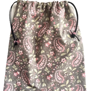 Paisley Shoe Bag 12 x 15 Inches Lined Travel Lingerie Gift Storage Utility         SAMSON PARK