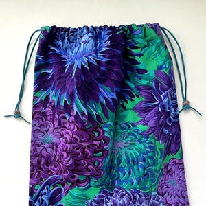 Kafee Fassett Fabric Shoe Bag 12 x 15 Inches Lined Travel Lingerie Gift Storage Utility   MUM&#39;S THE WORD
