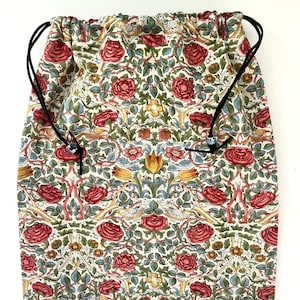 Shoe Bag 12 x 15 Inches Lined Lingerie Gift Storage Utility Bag      NOT JUST TULIPS