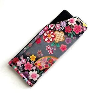 Soft Eyeglasses Case Reading/Sunglasses Padded Fabric   ON THE DIAGONAL