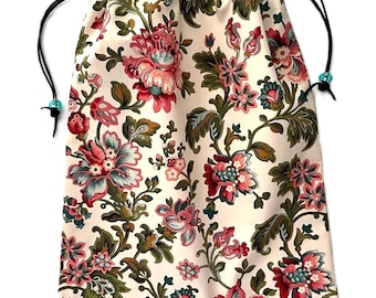 Shoe Bag 12 x 15 Inches Lined Travel Lingerie Gift Storage Utility   THE JACOBEAN